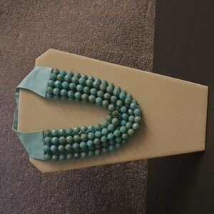 7 strand faux turquoise  necklace